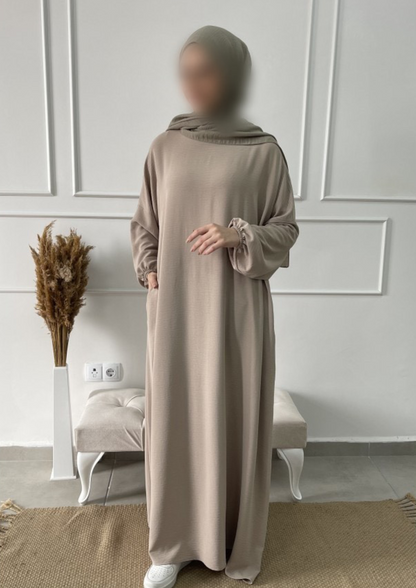 Frauen Abaya Beige