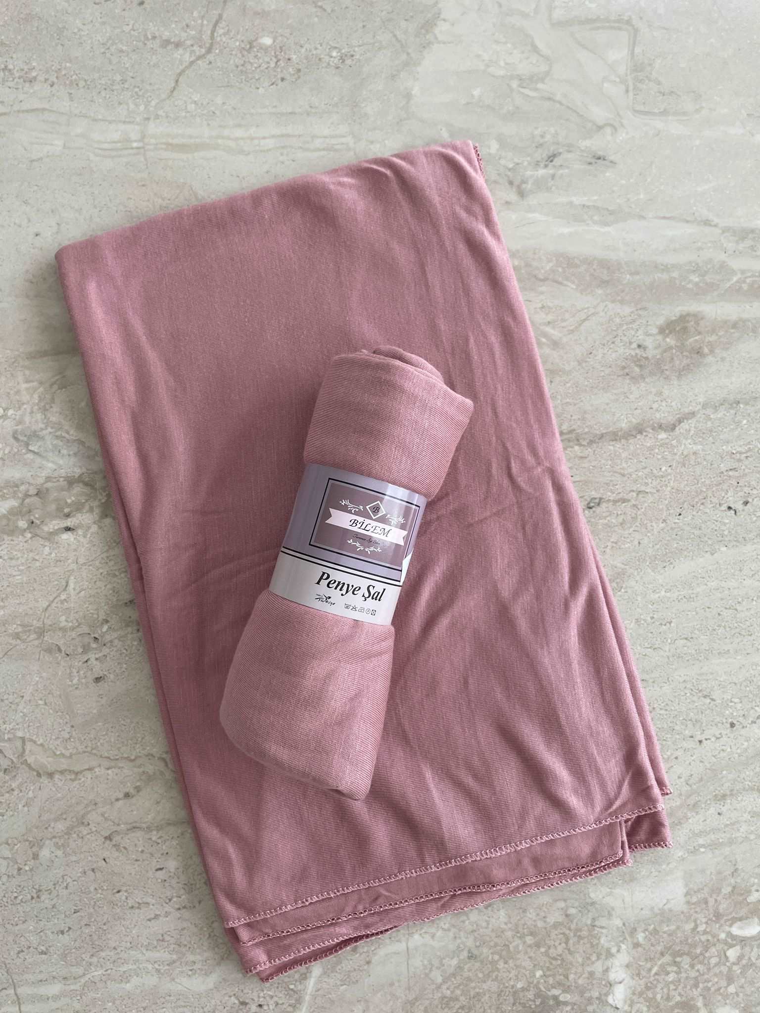 Jersey Kopftuch Blush Rosa