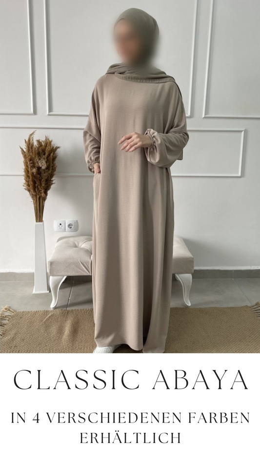 Abaya Damen Beige